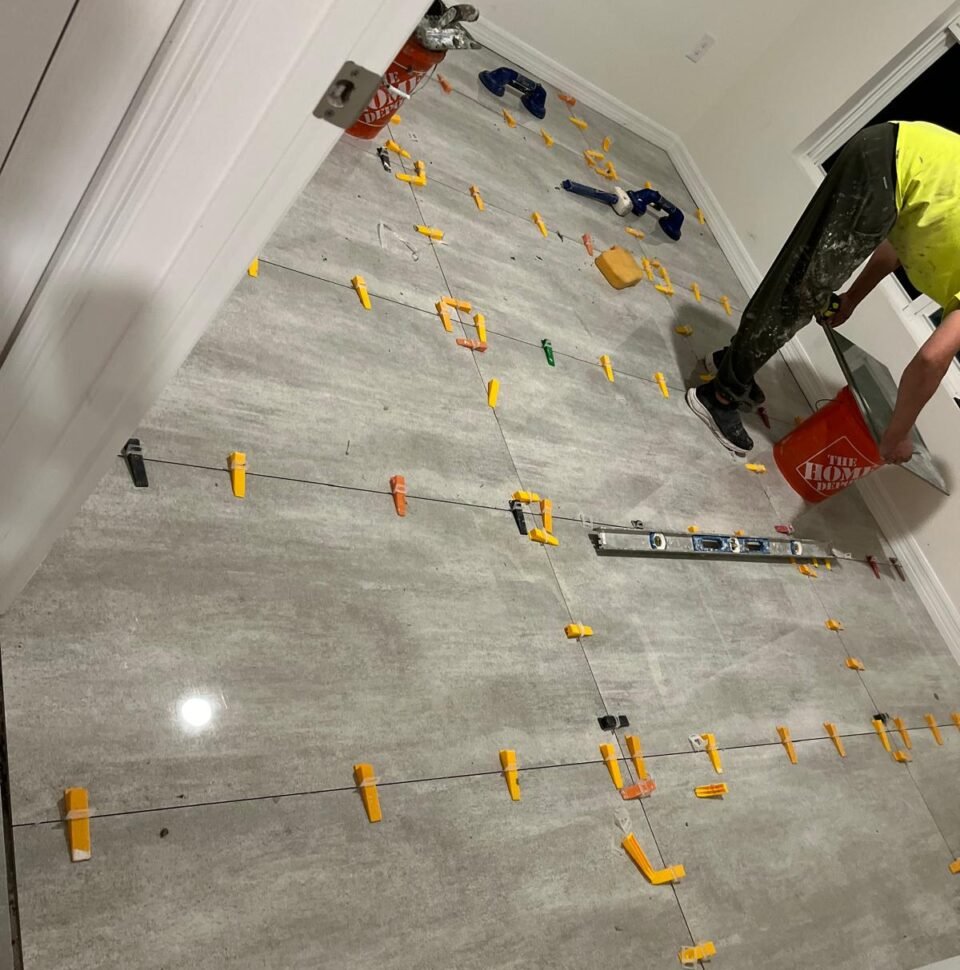 Carpet Removal and Tile Installation
